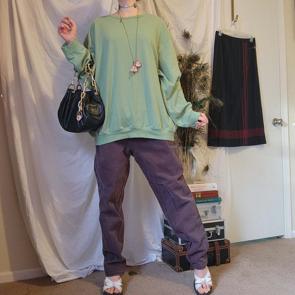 green h&m sweater